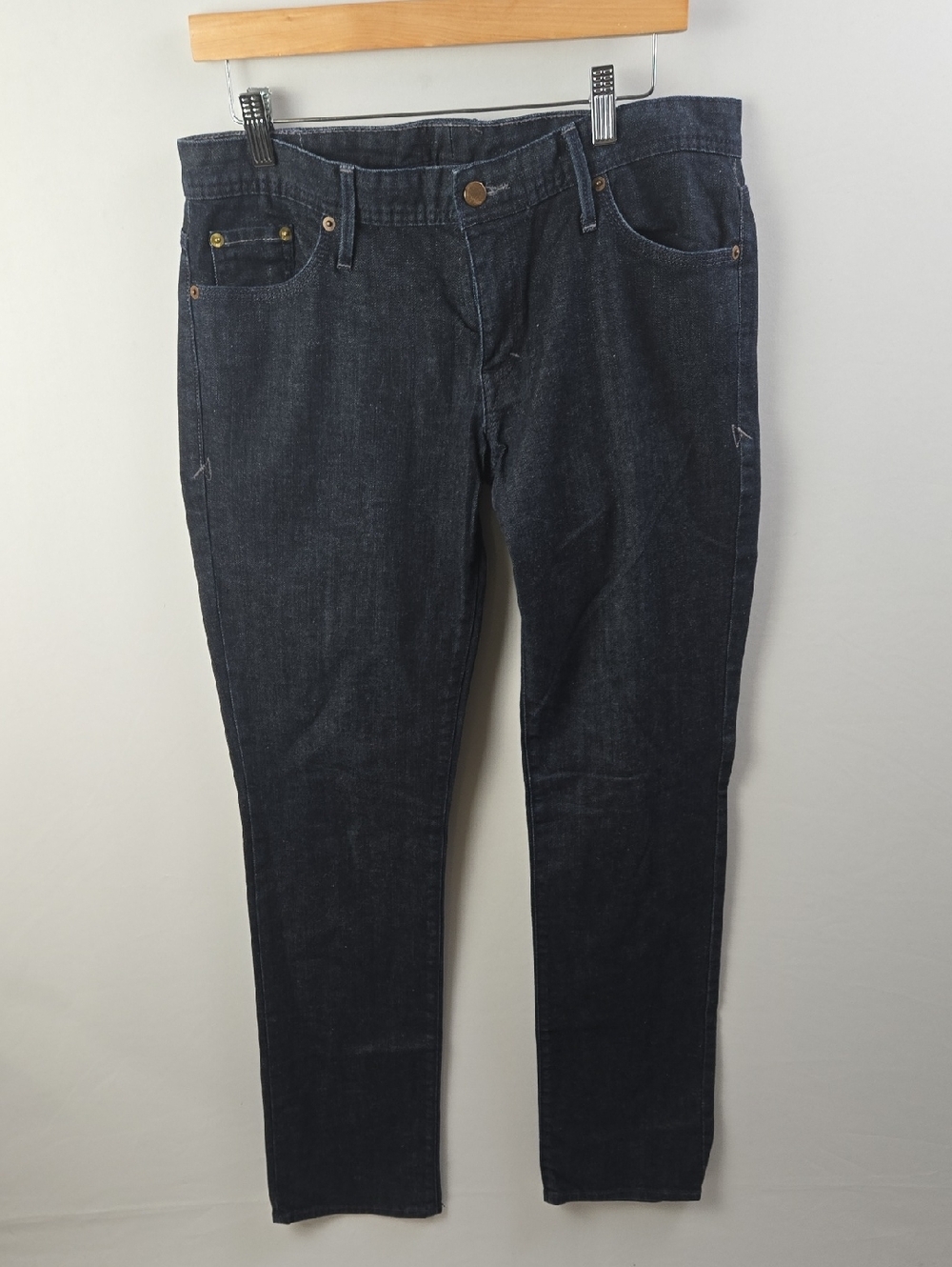 A|X Armani Exchange Dark Indigo Women's Denim Jeans - Sz 12‎ Straight Fit Casual